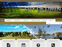 Tablet Screenshot of cityofowen.com